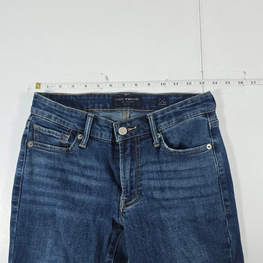 Lucky Brand Sweet Boot Jeans Dark Wash‎ Women 2/26 Regular Bootcut Denim 12514